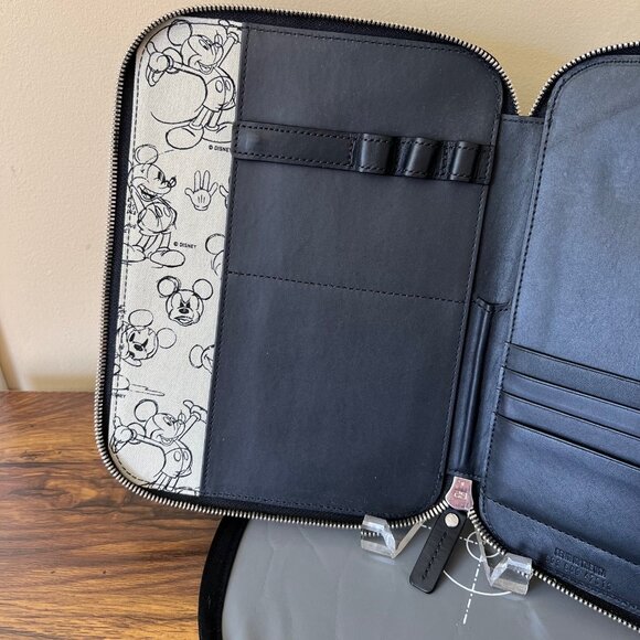 Shinola X Disney Leather Tech Portfolio tablet case NWOT ipad folio - Picture 5 of 8